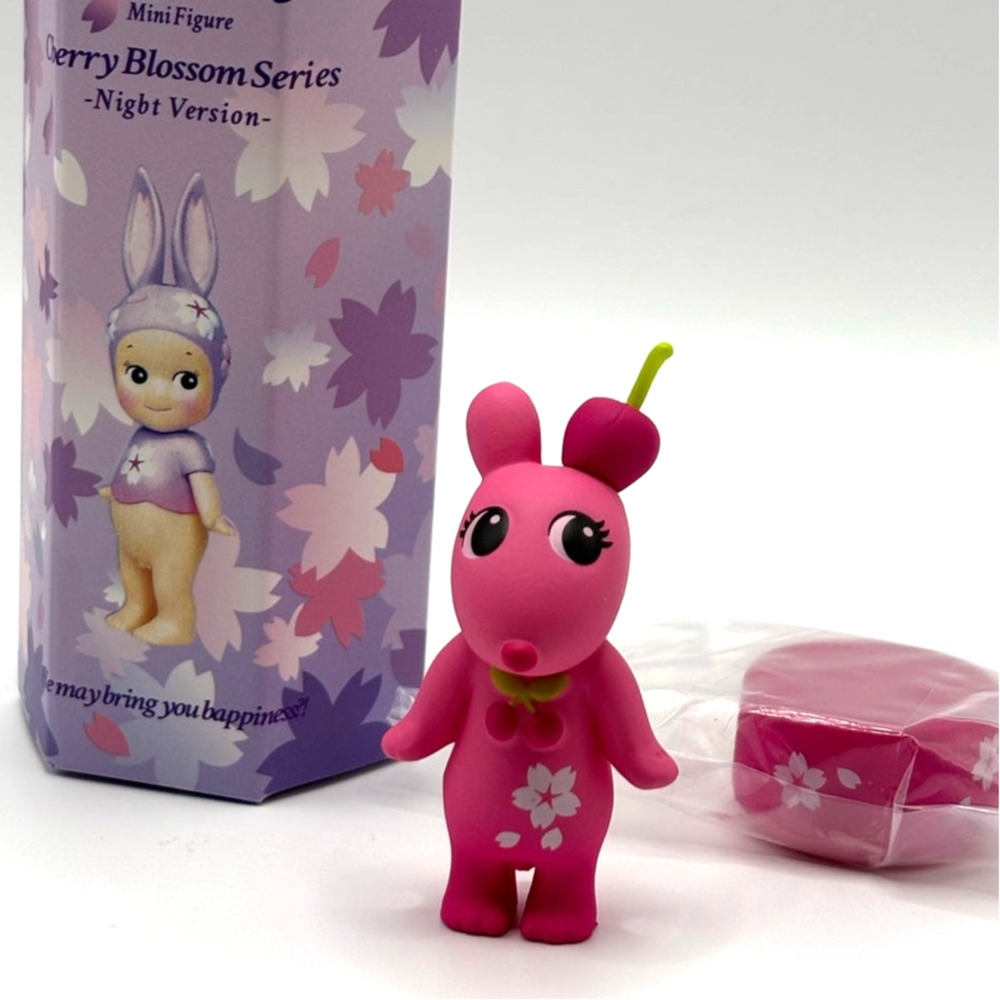 New Unbranded Kewpie/Angel Figure/Creature in Dark Pink Cherry Costume
